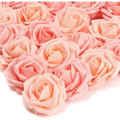 25 artificial foam roses for wedding or birthday decorations