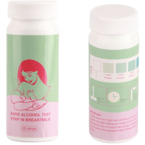 25 bandelettes de test de lait maternel, résultats précis en 120 secondes, kit allaitement pratique pour maman, test jetable