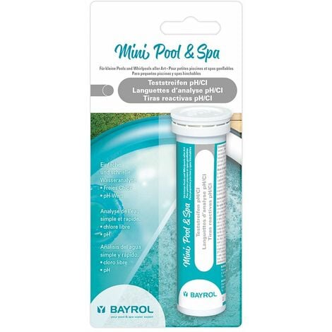 25 bandelettes de test Easy Pool et Spa pour analyse eau piscine et spa - Bayrol