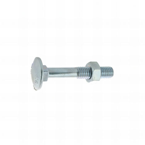 25 Boulons tête ronde collet carré DIN603/555 acier Galva 10.0 X140