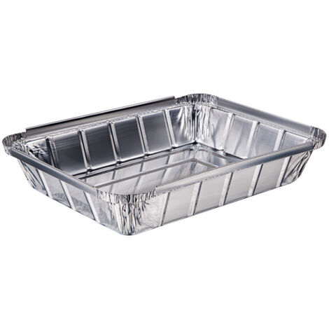 25 cajas de hojalata reforzadas, bandejas desechables para pescado a la parrilla, cuencos de aluminio, fiambreras para barbacoa, paquetes para langosta, cajas grandes para comida para llevar con calef