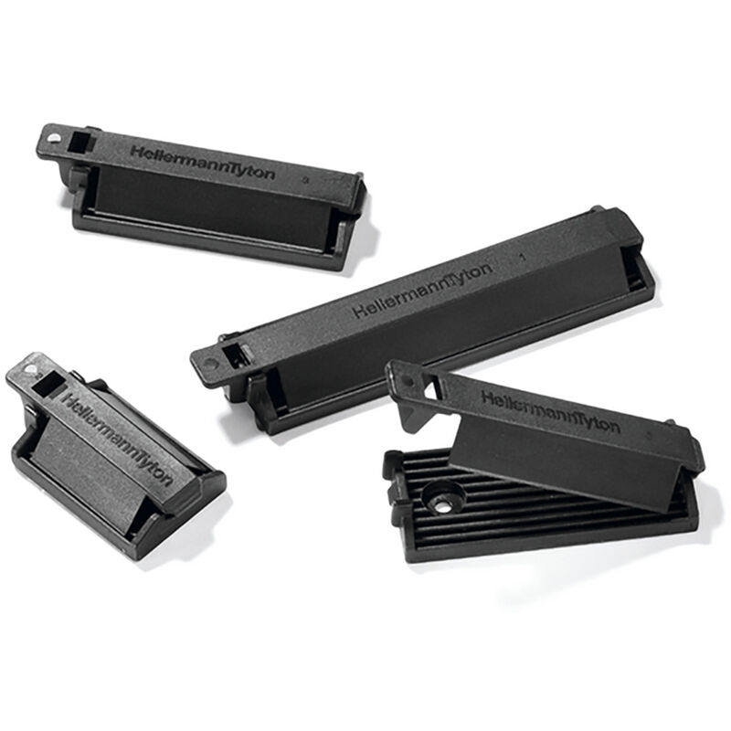 Lot de 25 clips avec capots pour cables 25x56,5mm Hellermanntyton