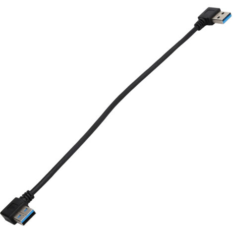 25 cm langes USB 3.0-Winkelkabel (Stecker auf Stecker) für schnelle Datenübertragung