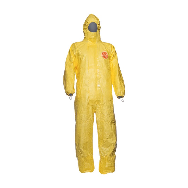 Lot de 25 - Combinaison jetable Dupont Tychem 2000 c anti-acide - Jaune 2XL