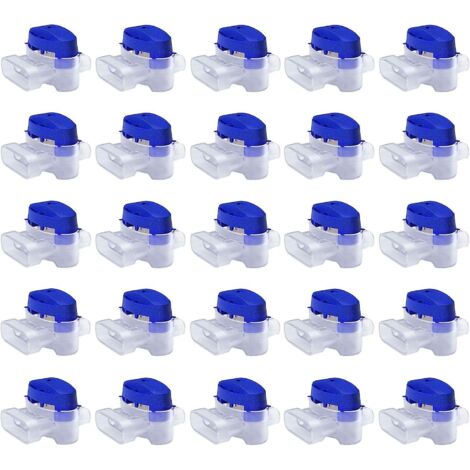 25 connecteurs remplis de gel pour rallonger ou réparer le câble électrique basse tension d'une tondeuse à gazon - Kit de connecteurs étanches et sûrs pour tondeuse robot.