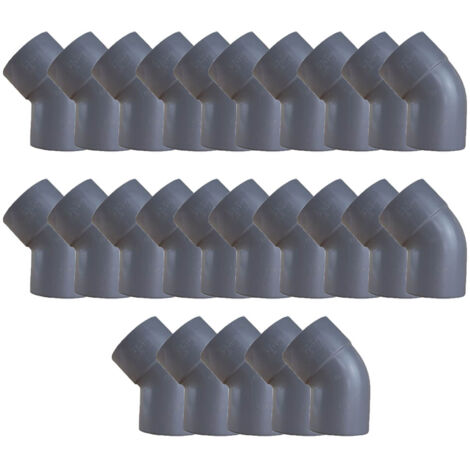 25 coudes PVC 45° Mâle/Femelle Ø100 - First Plast