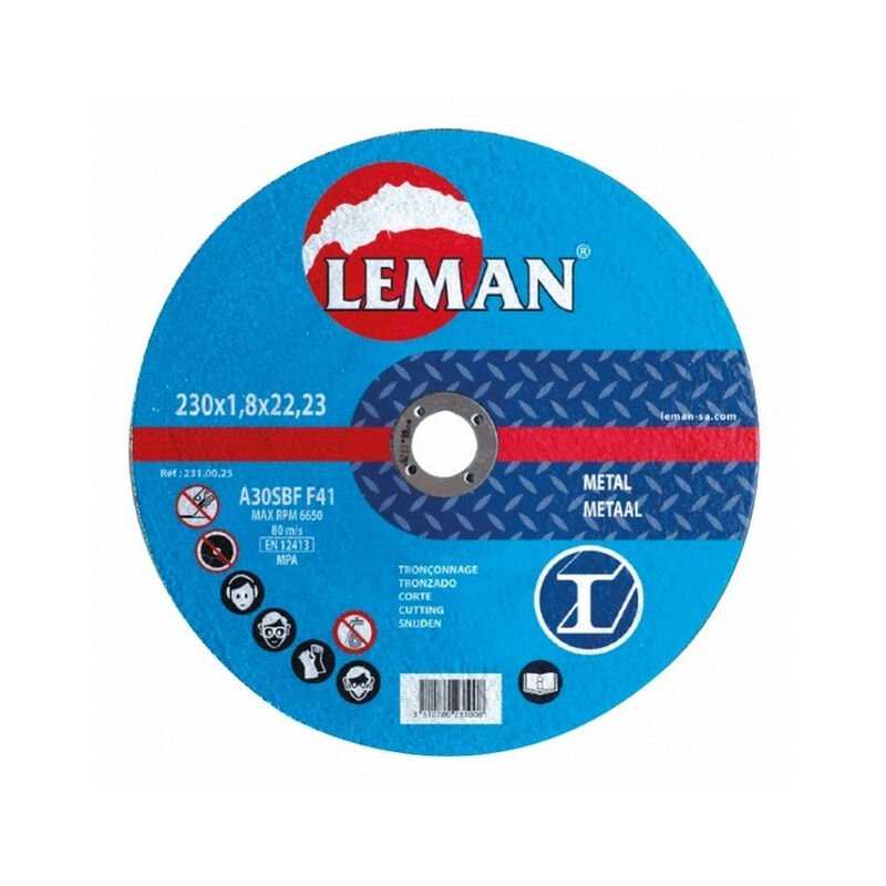 Leman - Disque Tronçonnage Métal 125x1,0x22,23 Mp