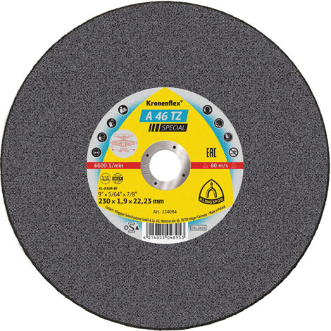 25 disques à tronçonner MP SPECIAL A 46 TZ D. 125 x 1,6 x 22,23 mm - Acier inoxydable - 187171 - Klingspor