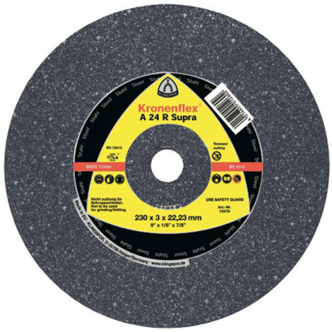 25 disques à tronçonner MP SUPRA A 24 R D. 230 x 3 x 22,23 mm - Acier - 13464 - Klingspor