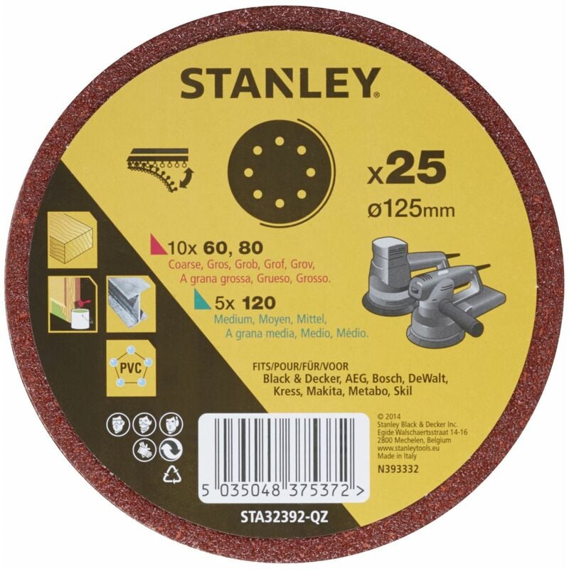 25 meules pour Rotorbital ø 125mm. Assortiment de céréales STY-STA32392-QZ