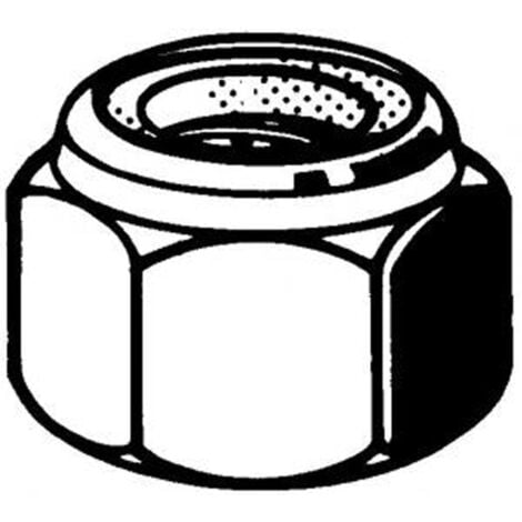 OHM-EASY 25 Ecrous Frein Hexagonaux M6 Acier Inoxydable A2
