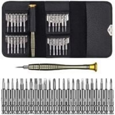25 en 1 Précision Tournevis Kit de Outils de Réparation pour Portable Laptop,Montre,Bijoux,Jouets,Lunettes etc