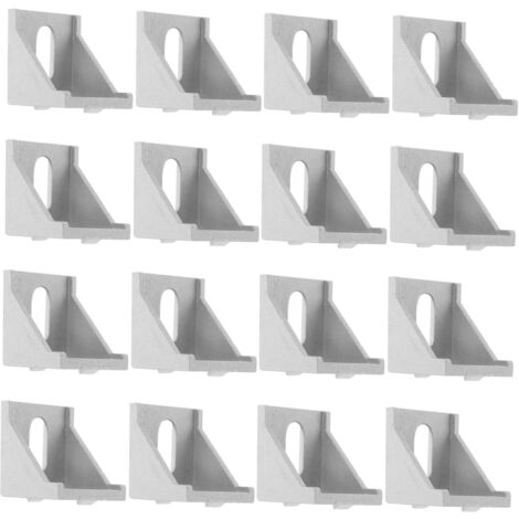 25 équerres d'angle en alliage d'aluminium 4040, codes d'angle en alliage d'aluminium, accessoires pour profilés industriels en aluminium