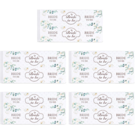 25 Étiquettes Personnalisables pour Bouteille d'Eau - Motif Floral Vert Étanche - Idéal pour Mariage, Fiançailles et Cadeau de Demoiselle d'Honneur