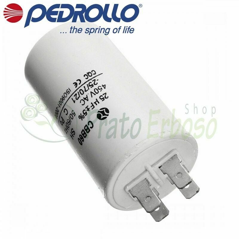 

Pedrollo - 25 F - Condensador 25µF 450VL
