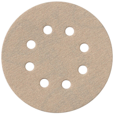 25 feuilles abrasives auto-agrippantes 125 mm, P 180, série « professional », pour peinture, vernis, mastic, ponceuse excentrique metabo 25 pièces