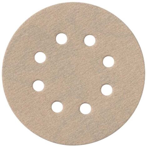 25 feuilles abrasives auto-agrippantes 125 mm, P 80, série « professional », pour peinture, vernis, mastic, pour ponceuse excentrique, corindon, avec revêtement de stéarate metabo 25 pièces