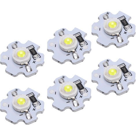 25 Hochleistungs-LEDs (3 W), 200 lm, 6000–6500 K reinweiß, für DIY-Beleuchtungsprojekte