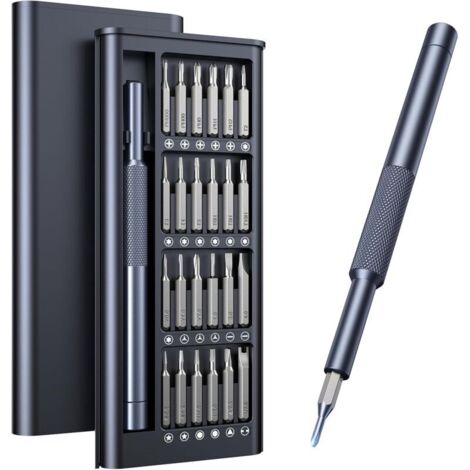 25-in-1 Präzisionsschraubendreher-Set, professionelles magnetisches Mini-Reparaturset für Handys, Computer, Uhren, Laptops, Türklingeln, Brillen und Elektronik