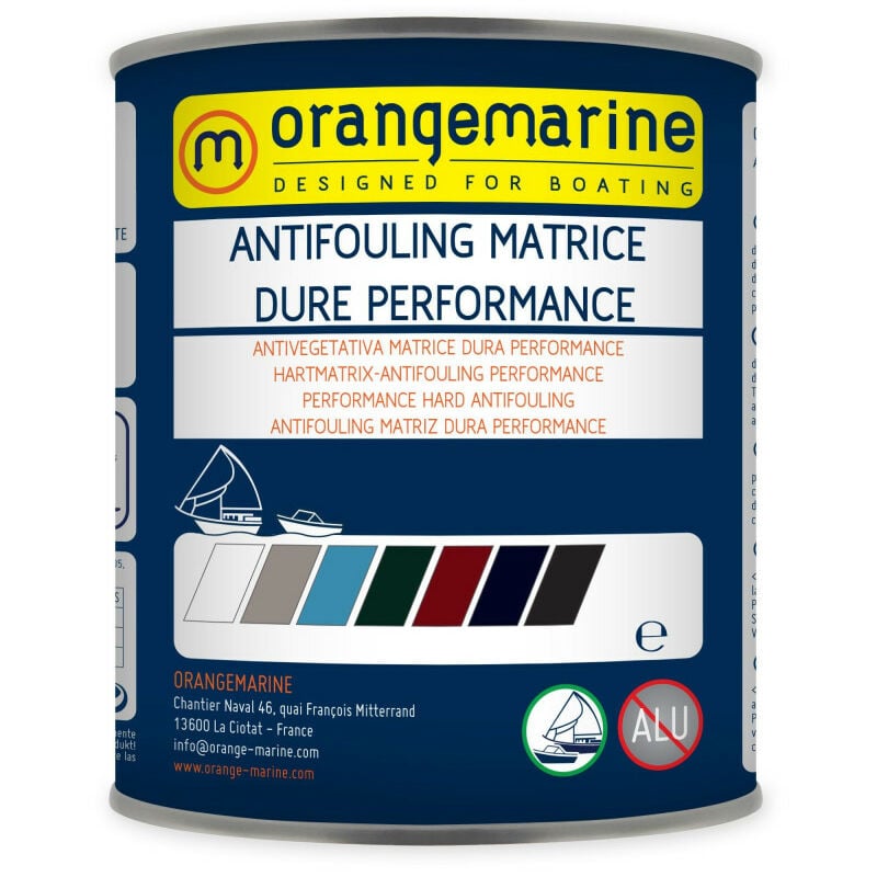 Antifouling Orangemarine matrice dure performance - 750 ml - blanc douvre