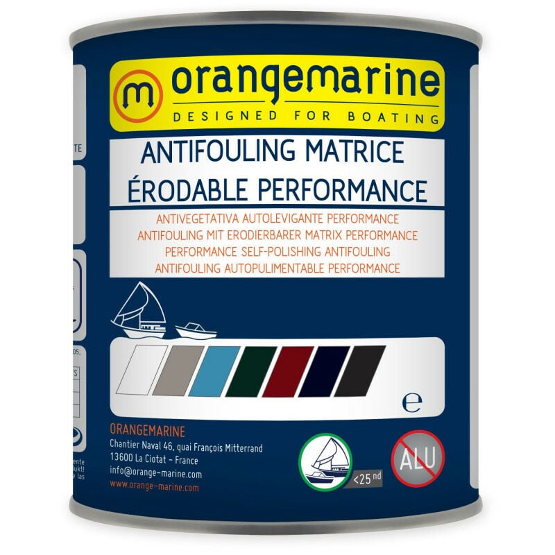 Antifouling matrice érodable Orangemarine performance - 2.5 l - navy