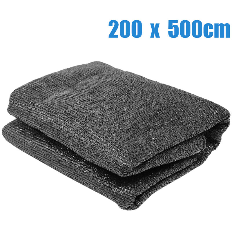 25 m filet d'ombrage, brise-vue pour clôture, bâche de tennis, clôture de protection contre les regards, PE - gris - Gris