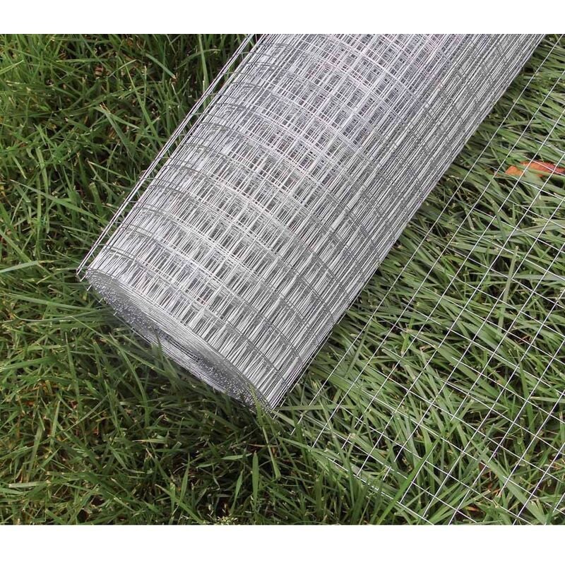 25 mètres De Grillage à Poules 25 mm hauteur 50 cm Pour Clapier, Poulailler, Volière - Acier