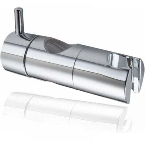 (25 mm, argent) Support de pomme de douche, crochet de douche à main à ventouse, fixation murale de pomme de douche, glissière de douche universelle remplaçable
