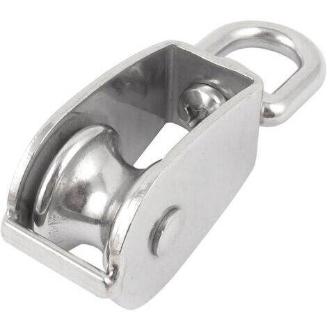 25 mm Dia simple émerillon levage pivotant Eye Wire Rope Poulie roue 0.15ton