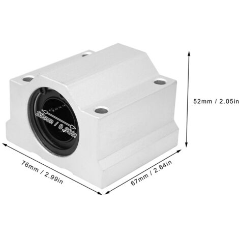 25-mm-Linearkugel-Gleitblock aus Aluminium SC25UU für CNC-Einheit