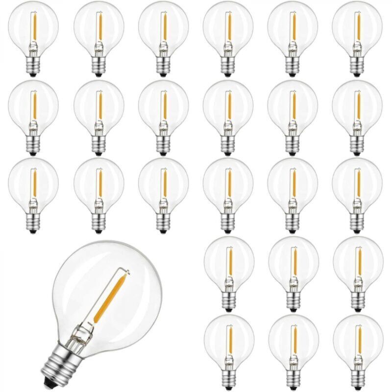 Image of 25 Pack G40 LED Globe Glass&hellip;