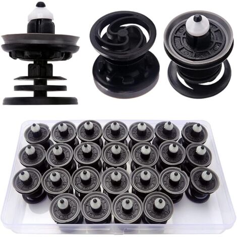 25 Pièces Clips de Garniture Intérieure de Porte en Plastique, Clips de Fixation pour Intérieur de Voiture, Compatibles avec Golf, Passat, Polo, Scriocco, Sharan, Sagitar, Magotan
