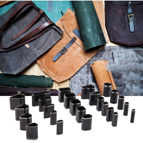 25 pièces d'emporte-pièces en cuir pour la fabrication de bracelets et accessoires en cuir DIY