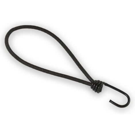 25 pièces élastique avec crochet 20cm tendeur extenseur bâche avec boucle crochet spirale 200mm Ø 6mm boucle expanseur noir-LIAIKI