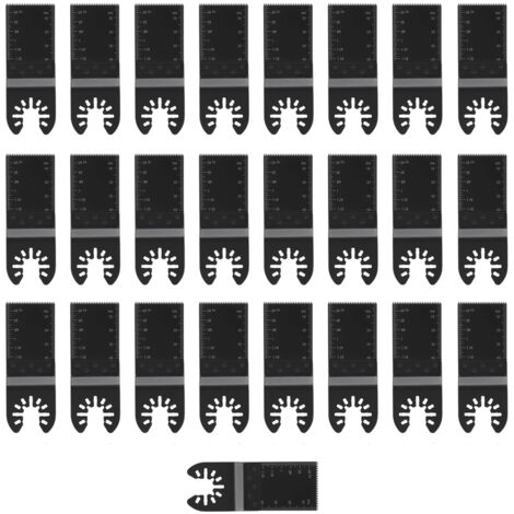 25 pièces Lames de Scie Multifonctionnelles HCS pour Coupe de Précision, Outil Oscillant