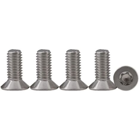 25 pièces M5 x 16 Vis à tête fraisée Vis Torx en acier inoxydable 304 Vis à Métaux Entraînement Standard Vis entièrement filetées Pour l'équipement de machine et les meubles à la maison