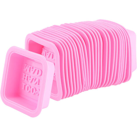 25 Pièces Moule à Savon en Silicone DIY pour Bougies et Pâtisserie Rose