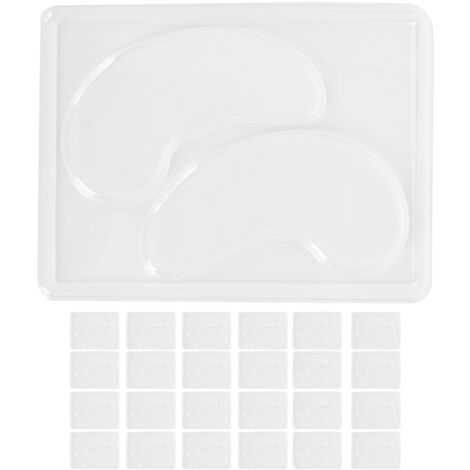 25 pièces Moule pour Masque pour les Yeux DIY Réutilisable, Plateau Transparent Portable pour Soins