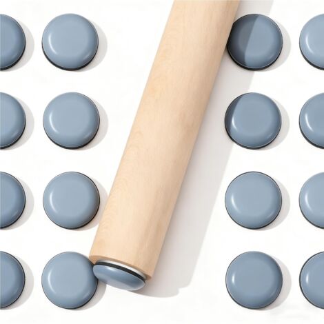 25 Pièces Patins pour Meubles Téflon PTFE Adhésif, 25mm Patins Glisseurs pour Meubles, Patin Chaise Glisseurs en Plastique pour Fauteuils Canapés, moquettes, chaises, Tables (Ronds)