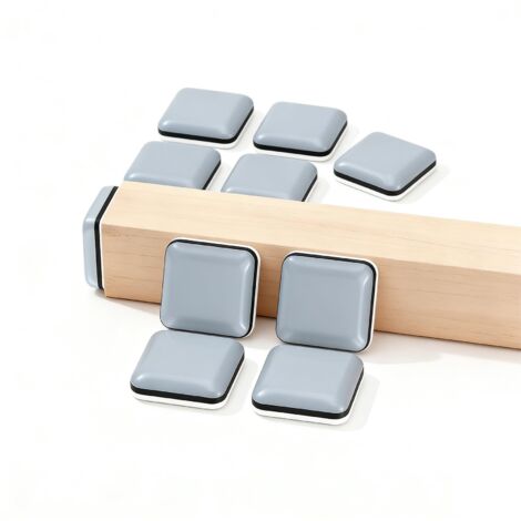 25 Pièces Patins pour Meubles Téflon PTFE Adhésif,25mm Patins Glisseurs pour Meubles,Patin Chaise Glisseurs en Plastique pour Fauteuils Canapés,moquettes,chaises,Tables (carrés)