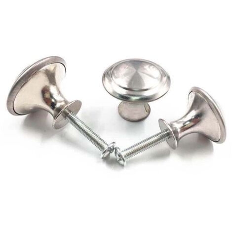 25 pièces Poignées Meuble pour,Boutons de Tiroir,Boutons Porte Rond,Poignées rondes en acier inoxydable,Postuler à Placard Armoire Cuisine, Chambre d'enfant,