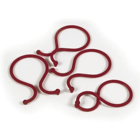 25 pinzas tomate especiales - Rojo - 6,2cm Nortene
