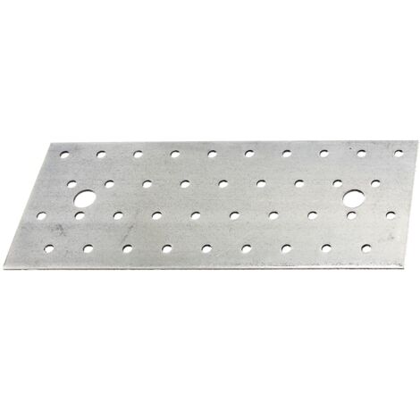 25 platines multi-trous 200 x 80 x 2mm galvanisé - Alberts