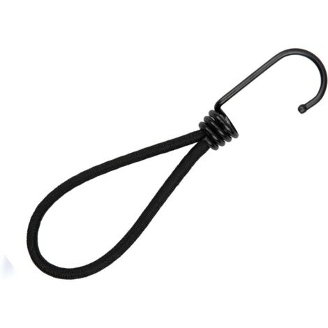 25 Professionelle elastische Gummispanner mit Haken (Schwarz, 130 mm) für Planen, Poster, Planennetze, Gummibänder, Planenstützen, Planengummi, Gummispanner