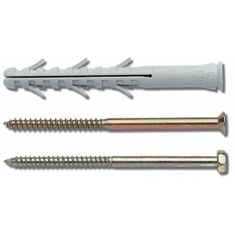 25 pz elematic tasselli APS/V   10x135 mm con vite testa piana impronta pozi