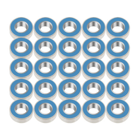 25 Roulements à Billes Bleus 5x11x4mm avec Joints en Caoutchouc pour Skateboard MR115-2RS