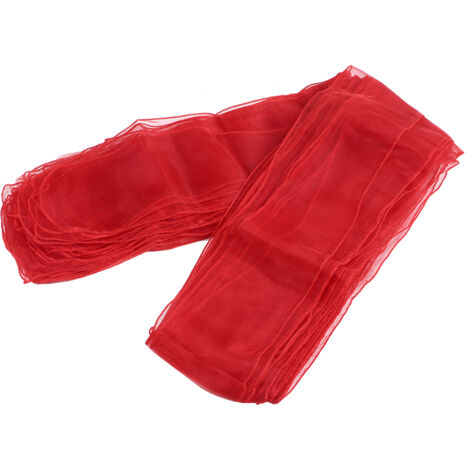 25 rubans de chaise en organza pour décoration de mariage, banquets et événements, assortiment de 25 pièces rouge