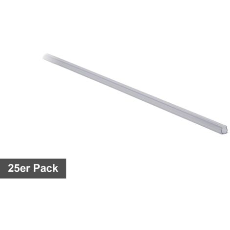 25 Stück Kunststoffprofil für 13mm-Ropelight "Profil-Extra" je 2 m