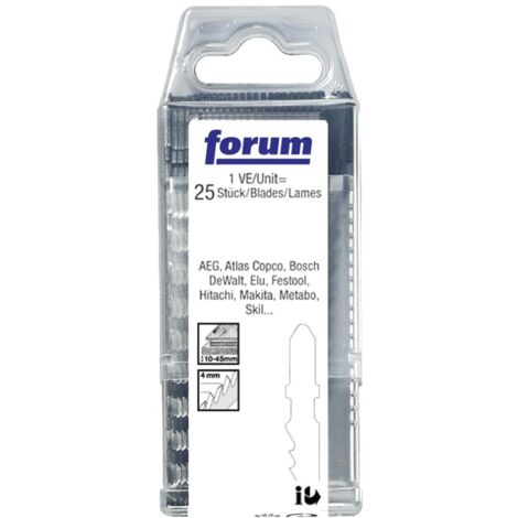 25 Stück Stichsägeblätter fein für weiches Holz T 101 D FORUM