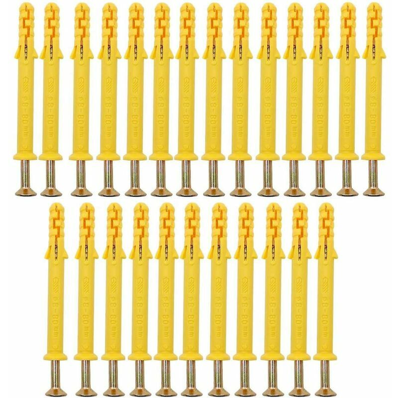 25 tasselli con viti (M8 80) Viti scatolate ad